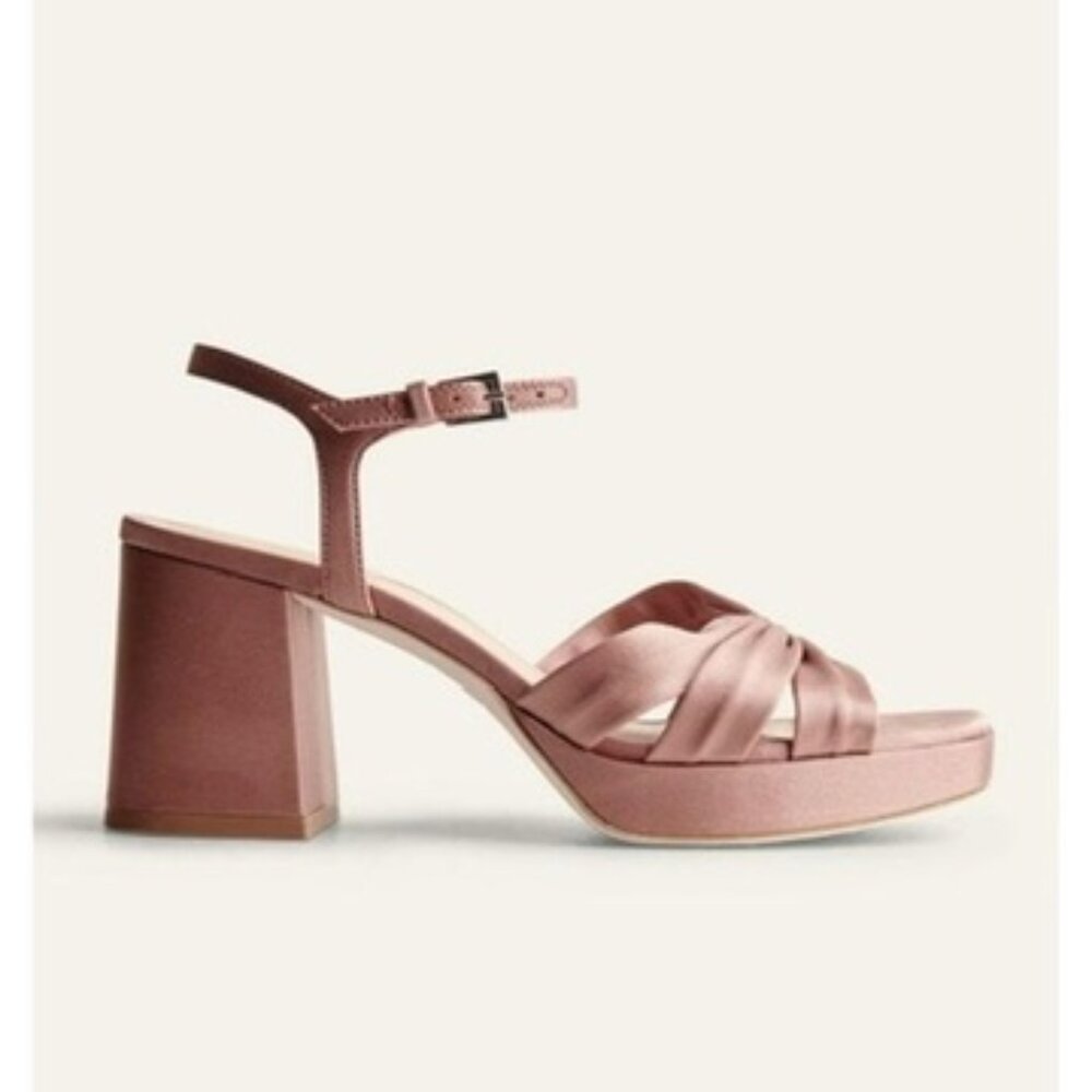 New Reformation Maize Platform Heeled Sandals Sz … - image 1